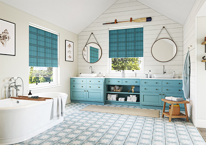 Falkirk, Aqua - Roller Blind - Image 7